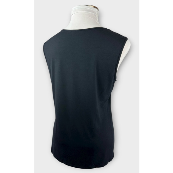 Eileen Fisher Lightweight Viscose Jersey Crew Neck Shell Sleeveless Top Size XL - Picture 7 of 11
